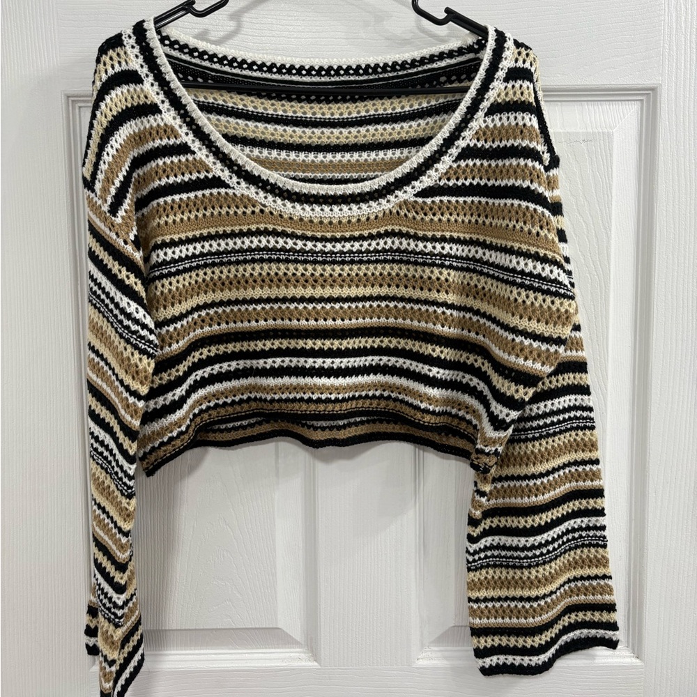 Cropped Knit Sweater